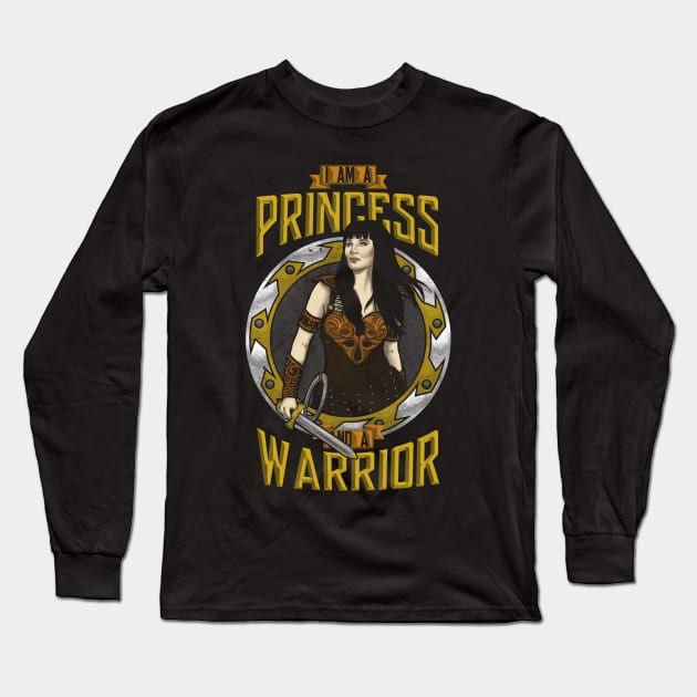 A princess and a warrior Long Sleeve T-Shirt by ursulalopez